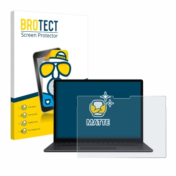 Parte frontale di una confezione del prodotto con il logo del marchio BROTECT. Accanto è raffigurato il dispositivo Microsoft 