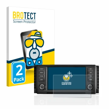 Parte frontale di una confezione del prodotto con il logo del marchio BROTECT. Accanto è raffigurato il dispositivo Seat Leon 