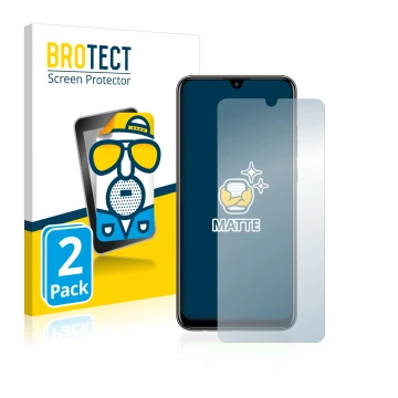Parte frontale di una confezione del prodotto con il logo del marchio BROTECT. Accanto è raffigurato il dispositivo Huawei P s