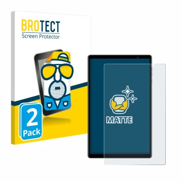 Parte frontale di una confezione del prodotto con il logo del marchio BROTECT. Accanto è raffigurato il dispositivo Teclast P1