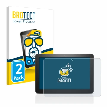 Parte frontale di una confezione del prodotto con il logo del marchio BROTECT. Accanto è raffigurato il dispositivo Amazon Fir