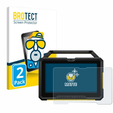 Parte frontale di una confezione del prodotto con il logo del marchio BROTECT. Accanto è raffigurato il dispositivo Dell Latit