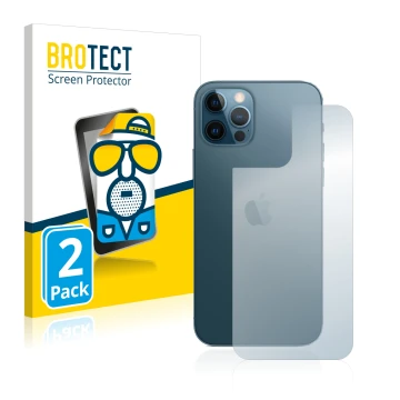 Parte frontale di una confezione del prodotto con il logo del marchio BROTECT. Accanto è raffigurato il dispositivo Apple iPho