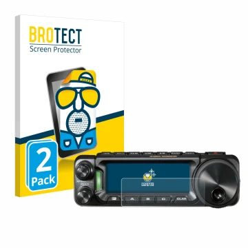 Parte frontale di una confezione del prodotto con il logo del marchio BROTECT. Accanto è raffigurato il dispositivo Yaesu FT-8