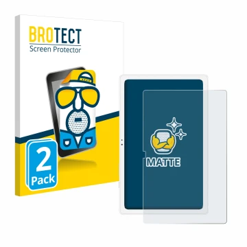 Parte frontale di una confezione del prodotto con il logo del marchio BROTECT. Accanto è raffigurato il dispositivo Samsung Ga