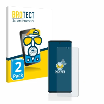 Parte frontale di una confezione del prodotto con il logo del marchio BROTECT. Accanto è raffigurato il dispositivo Xiaomi Poc