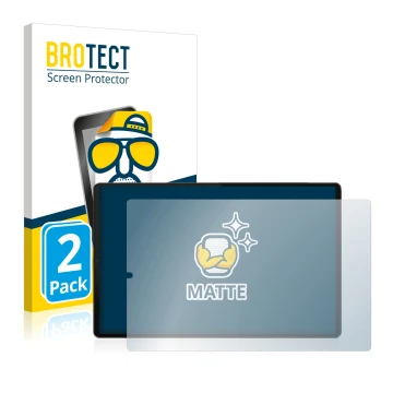 Parte frontale di una confezione del prodotto con il logo del marchio BROTECT. Accanto è raffigurato il dispositivo Lenovo Tab