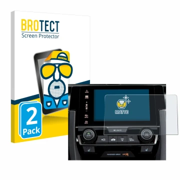 Parte frontale di una confezione del prodotto con il logo del marchio BROTECT. Accanto è raffigurato il dispositivo Honda Civi