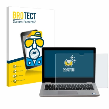 Parte frontale di una confezione del prodotto con il logo del marchio BROTECT. Accanto è raffigurato il dispositivo Dell Latit