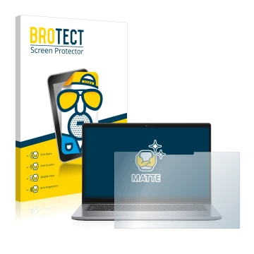 Parte frontale di una confezione del prodotto con il logo del marchio BROTECT. Accanto è raffigurato il dispositivo Dell Latit