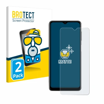 Parte frontale di una confezione del prodotto con il logo del marchio BROTECT. Accanto è raffigurato il dispositivo Samsung Ga