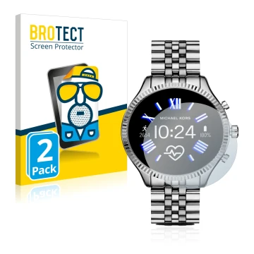 Parte frontale di una confezione del prodotto con il logo del marchio BROTECT. Accanto è raffigurato il dispositivo Michael Ko