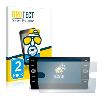 Parte frontale di una confezione del prodotto con il logo del marchio BROTECT. Accanto è raffigurato il dispositivo Volkswagen