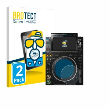 Parte frontale di una confezione del prodotto con il logo del marchio BROTECT. Accanto è raffigurato il dispositivo Pioneer CD