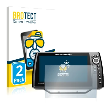 Parte frontale di una confezione del prodotto con il logo del marchio BROTECT. Accanto è raffigurato il dispositivo Humminbird