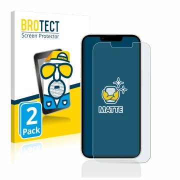 Parte frontale di una confezione del prodotto con il logo del marchio BROTECT. Accanto è raffigurato il dispositivo Apple iPho