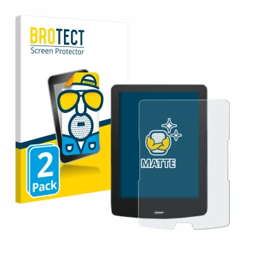 Parte frontale di una confezione del prodotto con il logo del marchio BROTECT. Accanto è raffigurato il dispositivo inkBOOK Ca