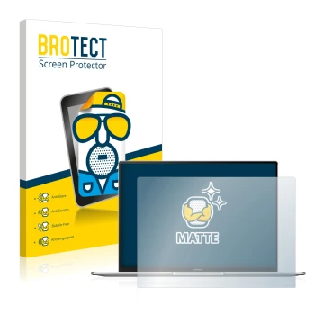 Parte frontale di una confezione del prodotto con il logo del marchio BROTECT. Accanto è raffigurato il dispositivo Huawei Mat