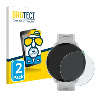 Parte frontale di una confezione del prodotto con il logo del marchio BROTECT. Accanto è raffigurato il dispositivo Garmin For