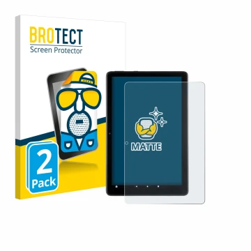 Parte frontale di una confezione del prodotto con il logo del marchio BROTECT. Accanto è raffigurato il dispositivo Amazon Fir