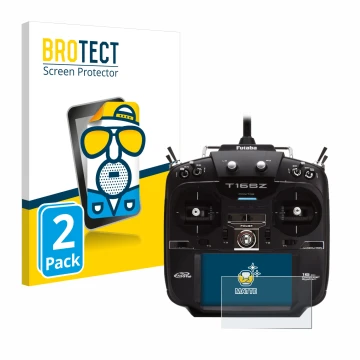 Parte frontale di una confezione del prodotto con il logo del marchio BROTECT. Accanto è raffigurato il dispositivo Robbe Futa