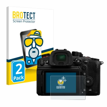 Parte frontale di una confezione del prodotto con il logo del marchio BROTECT. Accanto è raffigurato il dispositivo Panasonic 