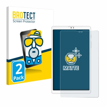 Parte frontale di una confezione del prodotto con il logo del marchio BROTECT. Accanto è raffigurato il dispositivo Samsung Ga