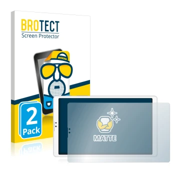 Parte frontale di una confezione del prodotto con il logo del marchio BROTECT. Accanto è raffigurato il dispositivo Samsung Ga