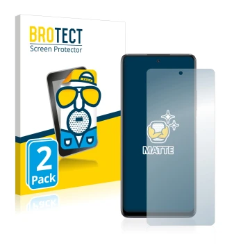 Parte frontale di una confezione del prodotto con il logo del marchio BROTECT. Accanto è raffigurato il dispositivo Infinix No