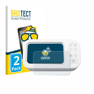 Parte frontale di una confezione del prodotto con il logo del marchio BROTECT. Accanto è raffigurato il dispositivo Omron X7 S