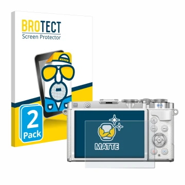 Parte frontale di una confezione del prodotto con il logo del marchio BROTECT. Accanto è raffigurato il dispositivo Olympus PE