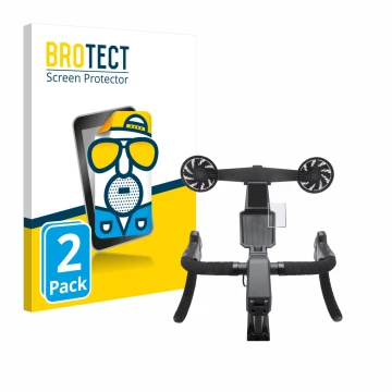 Parte frontale di una confezione del prodotto con il logo del marchio BROTECT. Accanto è raffigurato il dispositivo Tacx Neo B