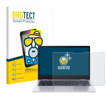 Parte frontale di una confezione del prodotto con il logo del marchio BROTECT. Accanto è raffigurato il dispositivo Acer Chrom