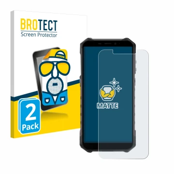 Parte frontale di una confezione del prodotto con il logo del marchio BROTECT. Accanto è raffigurato il dispositivo Ulefone Ar