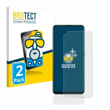 Parte frontale di una confezione del prodotto con il logo del marchio BROTECT. Accanto è raffigurato il dispositivo realme GT 