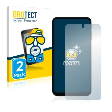 Parte frontale di una confezione del prodotto con il logo del marchio BROTECT. Accanto è raffigurato il dispositivo Motorola M