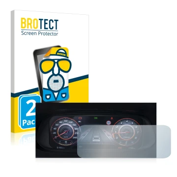 Parte frontale di una confezione del prodotto con il logo del marchio BROTECT. Accanto è raffigurato il dispositivo Hyundai i2