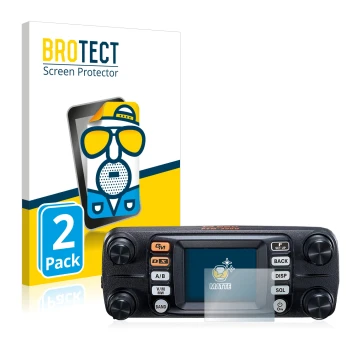 Parte frontale di una confezione del prodotto con il logo del marchio BROTECT. Accanto è raffigurato il dispositivo Yaesu FTM-
