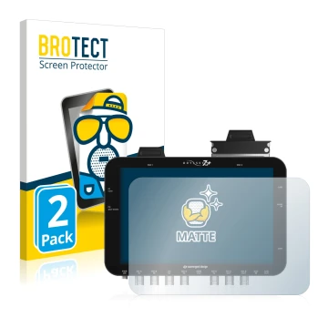 Parte frontale di una confezione del prodotto con il logo del marchio BROTECT. Accanto è raffigurato il dispositivo Convergent