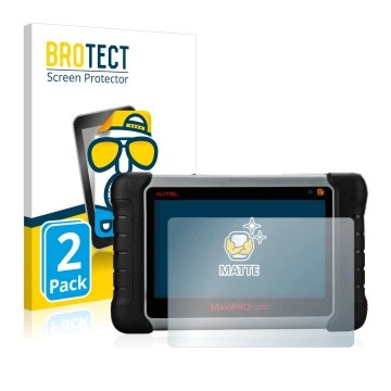 Parte frontale di una confezione del prodotto con il logo del marchio BROTECT. Accanto è raffigurato il dispositivo Autel Maxi
