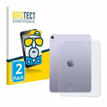Parte frontale di una confezione del prodotto con il logo del marchio BROTECT. Accanto è raffigurato il dispositivo Apple iPad