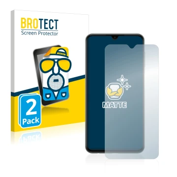 Parte frontale di una confezione del prodotto con il logo del marchio BROTECT. Accanto è raffigurato il dispositivo Samsung Ga