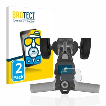 Parte frontale di una confezione del prodotto con il logo del marchio BROTECT. Accanto è raffigurato il dispositivo PowaKaddy 