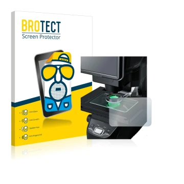 Parte frontale di una confezione del prodotto con il logo del marchio BROTECT. Accanto è raffigurato il dispositivo Keyence IM