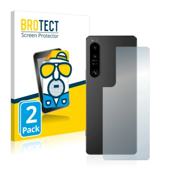 Parte frontale di una confezione del prodotto con il logo del marchio BROTECT. Accanto è raffigurato il dispositivo Sony Xperi