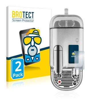 Parte frontale di una confezione del prodotto con il logo del marchio BROTECT. Accanto è raffigurato il dispositivo Sage Nespr