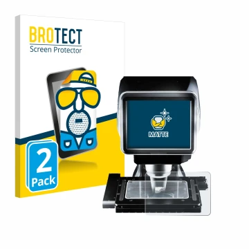Parte frontale di una confezione del prodotto con il logo del marchio BROTECT. Accanto è raffigurato il dispositivo Keyence LM