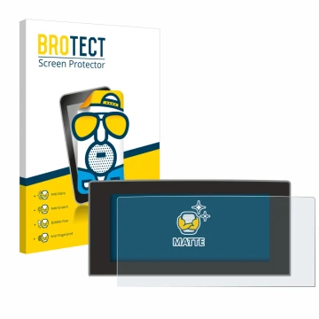 Parte frontale di una confezione del prodotto con il logo del marchio BROTECT. Accanto è raffigurato il dispositivo Ford Focus