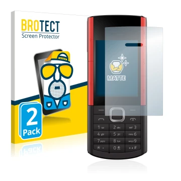 Parte frontale di una confezione del prodotto con il logo del marchio BROTECT. Accanto è raffigurato il dispositivo Nokia 5710