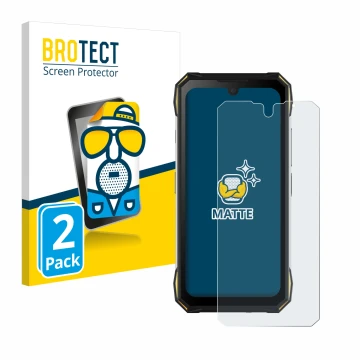 Parte frontale di una confezione del prodotto con il logo del marchio BROTECT. Accanto è raffigurato il dispositivo Doogee S89